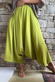 Oscar Asymmetric Hareem Skirt Pant Olive